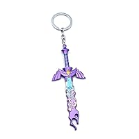 Youtang Master Sword Keychain Necklace Zelda-Tears of the Kingdom Cosplay Accessories,Zelda Gift on Christmas,Anniversary