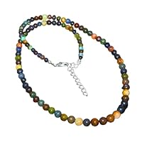 Gorgeous Black Fire Opal Round Opal Ball/Beads Necklace 4to6MM Opal Beaded Strand