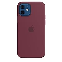 Apple Silicone Case with MagSafe (for iPhone 12 | 12 Pro) - Plum