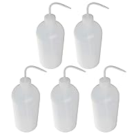 Othmro 5pcs 1000ml/33.82oz Safety Squeeze Washing Plastic Bottle,Plants Watering Tools,Squeeze Squirt Irrigation Bottle for Medical Lab,Irrigation Squeeze Sprinkling Cans Wash Plant Bottle