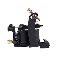 Professional Coil Tattoo Machine - Hand-Wound Precision Copper Wire for Liner Shader, Durable Pig Iron Frame, High Conductivity & Stable Performance,Liner