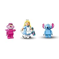 LEGO Alice in Wonderland, Shesher Cat, Stitch Minifigures Disney Figures