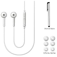 EO-EG900BW 3.5mm Jack Universal Headset with (Extra Ear Gel & Stylus) in Original Sealed Pack Samsung Bag for S5/Note 3/Tab 3/Tab 4/ Galaxy S Tab