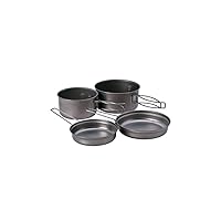Multi Compact Cook Set, Japanese Titanium, Ultralight and Compact for Camping and Backpacking, Made in Japan, Lifetime Product Guarantee