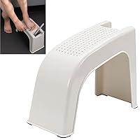 Bathroom Shower Stool for Shaving Legs, Pedicure Stools, Footstools,for Nail Art, with Anti-Slip Particles and Storage Slots, Suitable for Bathrooms, Nail Salons