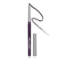 Palladio Retractable Waterproof Eyeliner, Richly Pigmented Color and Creamy, Slip Twist Up Pencil Eye Liner, Smudge Proof Long Lasting Application, All Day Wear, No Sharpener Required, Exotic Plum