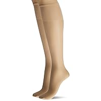 womens Silky Reflections Sheer Knee Highs With Reinforced Toe Pack Of 2
