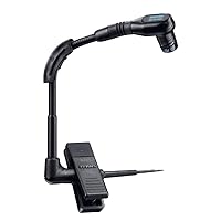 Shure BETA 98H/C Miniature Instrument Microphone - Clip-On Cardioid Condenser Mic for Sax/Brass, Integrated Shock Mount and Preamplifier Circuitry to Improve Linearity Across The Full Frequency Range