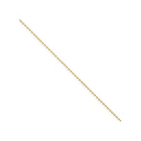 14k 1mm Cable Chain Necklace