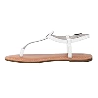CUSHIONAIRE Women's Clea Flat Sandal with +Comfort