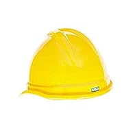 MSA 10034029 V-Gard 500 Cap Style Safety Hard Hat with 6-Point Fas-Trac III Ratchet Suspension | Polyethylene Shell, Superior Impact Protection, Self Adjusting Crown Straps - Standard Size in Yellow