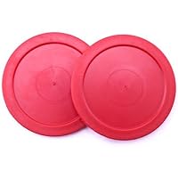 Set of Two 2.5 Inch Air Hockey Replacement Pucks - Includes 1 Bonus Puck (3 Total)!