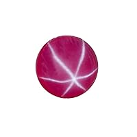 GEMHUB Genuine 3.10 Ct. 6 Rays Star Pink Ruby Round Shape Loose Gemstone BP-267.