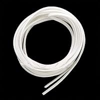 Faux Leather Suede Beading Cord (White, 10 ft)