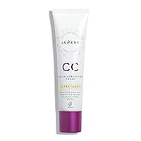 Lumene CC Color Correcting Cream infused with Pure Arctic Spring Water - 6 in 1 Medium Coverage for all Skin Types SPF 20-30 ml / 1.0 Fl.Oz. (Ultra Light)