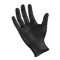 Black Nitrile Gloves, Powder Free, Latex Free, Semperforce®, 100/Box Size SM-XXL (100, Large)