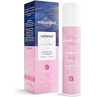 Aqualogic Radiance Plus Dewy Sunscreen Cream with Watermelon & Niacinamide | SPF 50+ |Pa+++ | Protects from Uva, Uvb | for Complete Sun Protection | 50 G