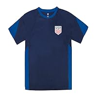 Icon Sports Official Licensed US Soccer USMNT Youth Kids Game Day Shirts Athletic Active Training Game Tee Top
