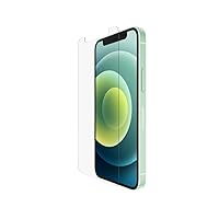 Belkin iPhone 12 Mini Screen Protector UltraGlass Anti-Microbial (Ultimate Protection + Reduces Bacteria on Screen up to 99%), Clear, OVA036zz
