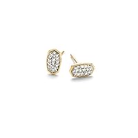 Kendra Scott White Diamond Marisa Stud Earrings in 14k Gold, Fine Jewelry for Women