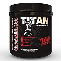 Titan GLUTAMINE 500- Reduce Muscle Soreness and Boost Immune System: Pure, Natural, and Healthy Amino Acid - Promotes and Preserves Lean Muscle Mass - Supports GI Health and Immune System Function