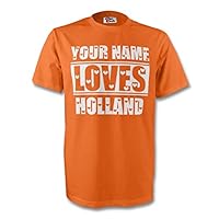 Your Name Loves Holland T-Shirt (Orange) - Kids
