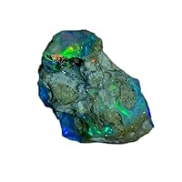 12.10Cts 100% A+ Natural Ethiopian Welo Opal Rough Stone, Raw Crystal, October Birthstone, Jewelry Making Gemstone, Ultra Fire Striking Opal, Opal Rock, Handpicked Stone, Size-13X20X11MM