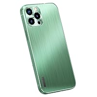 GeRRiT-Brushed Aluminum Alloy Case for iPhone 15Pro Max/15 Pro/15 Plus/15 Metal Lens Protection Anti-Scratch Shockproof (Green,15 Plus)