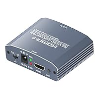 3D Ultra Hd 4kx2k@60hz Hdmi Audio Extractor, Separate Hdmi Signal to Hdmi Signal & 3.5 Stereo/spdif/coaxial Audio, Supports 1080i/p & Video Color 36bit Deep Color