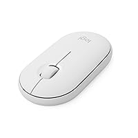Pebble i345 Wireless Bluetooth Mouse for iPad - Off White, 4.2