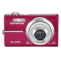 Olympus FE-370 Digital Camera 8MP 5x Opt Zoom 2.7 LCD Red 222510