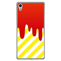 SECOND SKIN DRIP Red/Yellow (Clear) / for Xperia Z4 SO-03G/docomo DSO03G-PCCL-299-H004