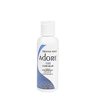 Adore Semi Permanent Hair Color - Vegan and Cruelty-Free Hair Dye - 4 Fl Oz - 199 Luxe Blue (Pack of 1)