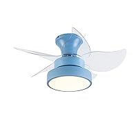 Ceiling Fans Withps,Kids Ceiling Fan with Light Reversiblet Fan Lights Bedroom Led Dimmable Fan Ceiling Light with Remote Control Modern Living Room/Blue