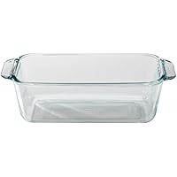 Pyrex Basics 1.5qt Loaf Dish, 1.5 Quart, Clear - Single Loaf Pan