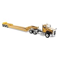 Diecast Masters Caterpillar CT660 Day Cab Tractor & XL120 Lowboy Trailer, Core Classics Series Cat Trucks & Construction Equipment | 1:50 Scale Model Diecast Collectible | Diecast Masters Model 85503C