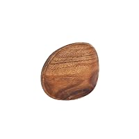 S'more Woodi Plate Wooden Tableware Plate, Size S (6.3 x 5.1 inches (16 x 13 cm))