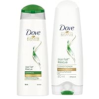 Dove Hair Fall Rescue Shampoo For Weak Hair, 180 ml AND Dove Hair Fall Rescue Hair Condition 80 ML..UNIQUE