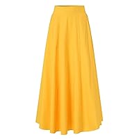 High Waisted Super Skirt Women's Spring Vest Skirt Casual Stretch Waist Skirt Women's Solid Color Dress (Color : D, Size : 3X-Large)