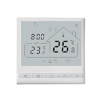 Smart Thermostat 5+2 Programmable 3A Water Heating Thermostat DIY Install LCD Display Smart Temperature Controller Digital Thermostat for Office/Home