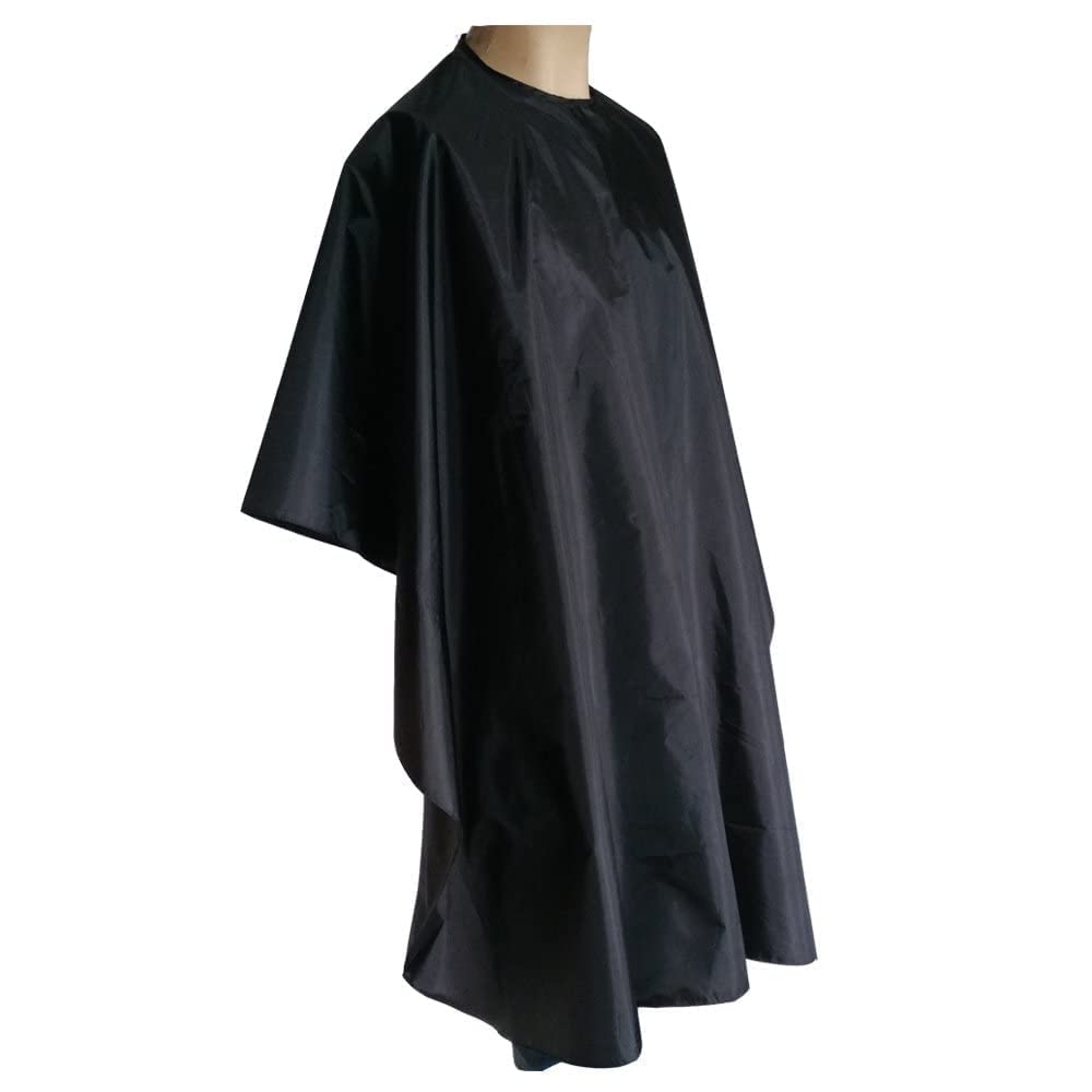 Magiczone Professional Hairdressing Salon Nylon Cape with Closure Snap,Barber Styling Cape,Unisex Black Hair Cutting Cape - 59