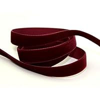 16mm Berisford Velvet Ribbon Mini Roll 5m 9390 Bordeaux - per 5 metre roll