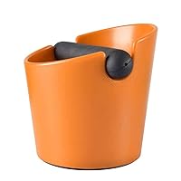 CHUNCIN - Coffee Knock Box Espresso Grounds Container ABS Knock Box, Manual Grinder Household Coffee Tools Cafe Accessories for Barista,Red,A (Color : Orange, Size : B)