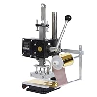 Manual Hot Foil Stamping Machine Leather Embossing Leathercraft Die Cutting 220V
