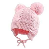 JANGANNSA Cute Knitted Boys Girls Christmas Beanie Warm Earflap Winter Hat Infant Toddler Baby Beanie