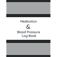 Medication and Blood Pressure Log Book: Weekly and Daily Health Tracker