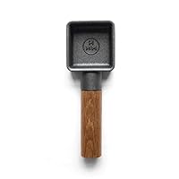 HMM Sqoop - Aesthetic Coffee Scoop for Ground Coffee & Powder, Cast Iron Measuring Scooper with Walnut Handle, Magnetic Back for Fridge, Holds 10 Grams