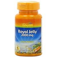 Thompson, Royal Jelly, 2000 mg, 2 Pack (60 Capsules Each)