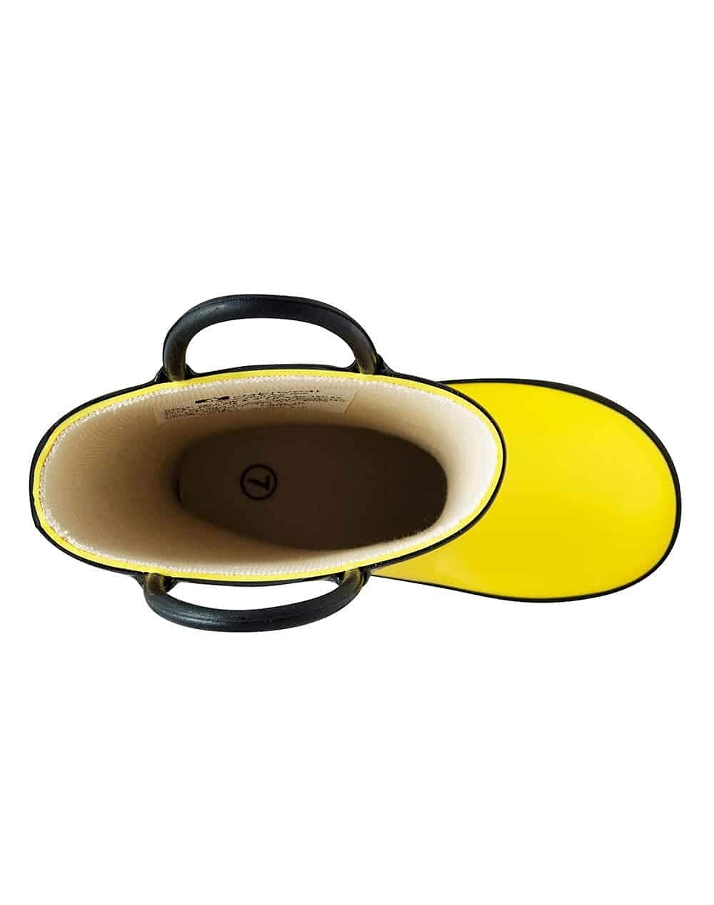 OAKI Kids Waterproof Rubber Rain Boots with Easy-On Handles.