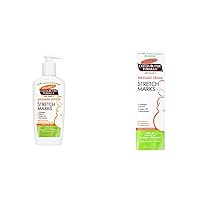 Palmer's Cocoa Butter Massage Cream and 8.5 Oz Lotion for Stretch Marks with Shea Butter, Collagen, Elastin, and Oils